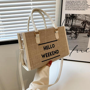 Sac à main en toile à bandoulière, sac de week-end, nouveau modèle minimaliste rétro, mode décontractée, léger, grande capacité, 2025 - Product Image 1