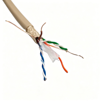 Cable LAN Cat7 Cat8 FTP con Ancho de Banda Constante de 10 Gbps, Baja Latencia, Enlace Ininterrumpido para Juegos y Transmisión