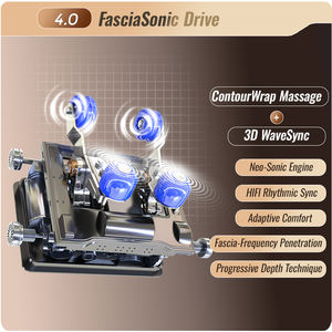 Silla <span class=keywords><strong>de</strong></span> Masaje Sónica 3D Avanzada Snowift L65YB, Gravedad Cero, Masaje Corporal Completo Shiatsu con Calefacción y Doble Riel SL para Uso Doméstico - Product Image 3