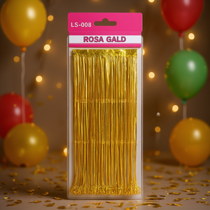 Set de Decoración para Fiestas con Fondo Rosa Dorado, 100x200 cm, Decoraciones de Plástico de Lujo para Cumpleaños - Product Image 2