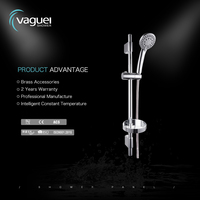 Ensemble de robinetterie de salle de bain chromé en ABS de haute qualité Vaguel China