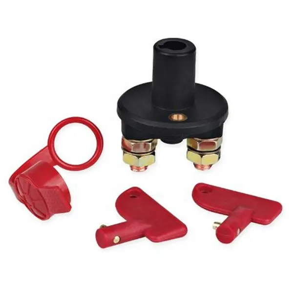 120A 12V Rotary Battery Disconnect Isolator With Removable Key Car Battery Switch