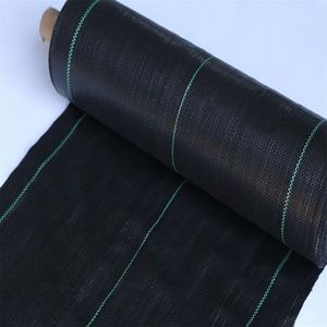 Membrana tejida PP de tamaño personalizado negro, cubierta de suelo de PE, rollo de alfombrilla de malezas, película <span class=keywords><strong>antihierba</strong></span> - Product Image 5