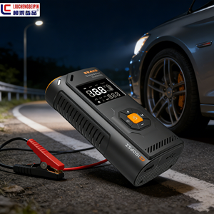 Kit de démarrage portable pour camion et voiture, batterie externe 12000 mAh, <span class=keywords><strong>booster</strong></span> de batterie haute performance, gonfleur de pneus 12V avec écran LCD - Product Image 1