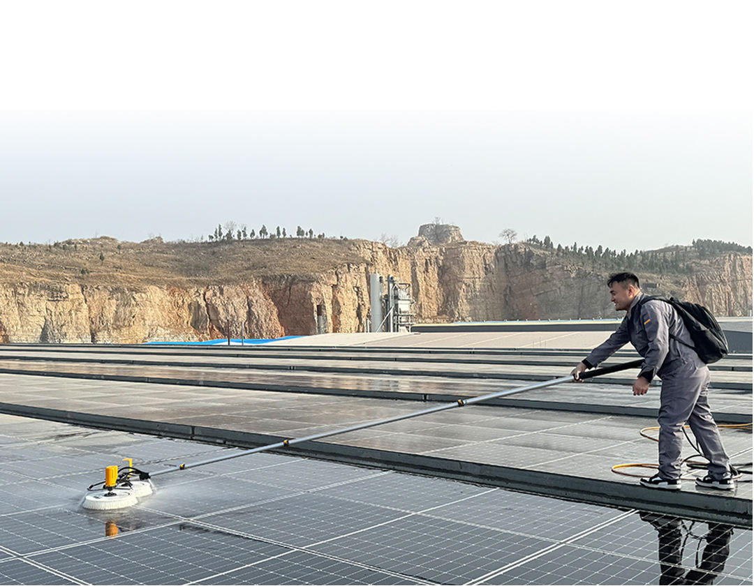 XYT Hot Sales X4 Double Head Brush for Efficient Solar Panel