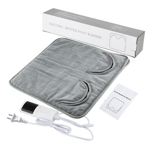 Chauffe-pieds électrique en polaire douce, avec contrôle de la température et affichage du minuterie, idéal pour la maison et le bureau en hiver - Product Image 1