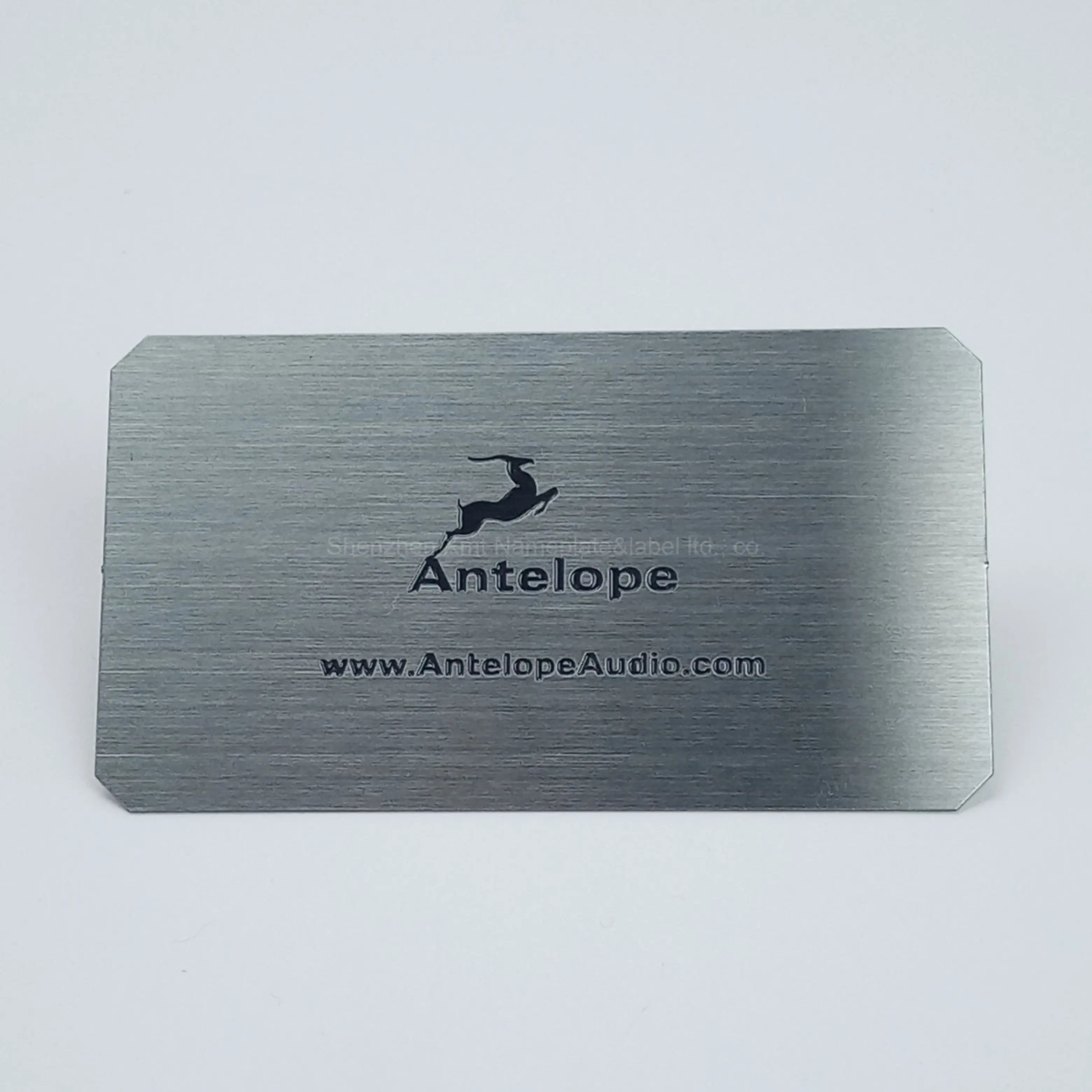 Professional Custom Produce Metal Engraved Nameplate Logo Label Laser Etched signal Tag Stainless Steel Name Plate