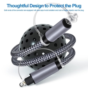 <span class=keywords><strong>สาย</strong></span>ต่อขยายสัญญาณเสียง Toslink ดิจิตอลไฟเบอร์สีเทาสาย<span class=keywords><strong>ต่อ</strong></span>ขยายสัญญาณเสียงสำหรับซาวด์บาร์/ทีวี/PS4/Xbox - Product Image 2