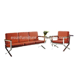 เก้าอี้พักคอยสนามบิน 4 ที่นั่ง โครงเหล็กโครเมียมคุณภาพสูง ทำจากสแตนเลส - Product Image 5