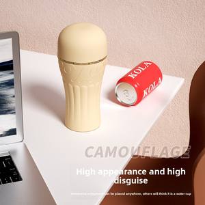 Appareil de masturbation masculine avec formation de moule de simulation de vagin et massage du pénis flirtant Cola Airplane Cup - Product Image 2