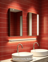 Panneau mural en pierre SPC Mingman moderne ignifuge avec revêtement UV, plaque de quartz étanche avec film protecteur pour la décoration de salle de bain