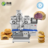 Machine industrielle automatique pour la fabrication de mochi et de biscuits fourrés, avec laminoir à pâte et machine à biscuits, ligne d'encrustage haute capacité 220V