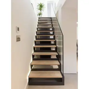 Prima Delicate Made Escalera de Caracol personalizada Pisada de vidrio templado Escalera interior