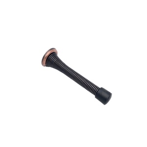<strong>Spring</strong> <strong>Door</strong> <strong>Stopper</strong> 3-1/4" Flexible <strong>Spring</strong> <strong>Door</strong> Stops with White Rubber Bumper Tips - Product Image 1