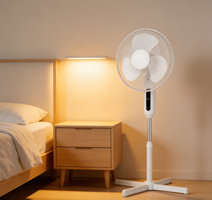 Ventilador de Piso <span class=keywords><strong>HOLMES</strong></span> de 16' Digital con Oscilación de 80°, 3 Velocidades, 3 Modos, Temporizador de 7.5 Horas, Altura Ajustable, Inclinación de 30°, Control Remoto - Product Image 5