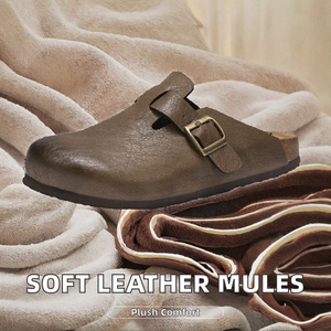 Nouvelles mules orthopédiques de luxe Bostona 024 avec semelle intérieure en liège souple, respirantes, amortissantes, soutien de la voûte plantaire et massage, unisexe - Product Image 2