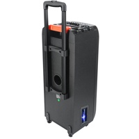 Vente en gros directe usine : Enceinte portable sur chariot 60W avec Bluetooth, double haut-parleur 8 pouces, RGB coloré, fonction karaoké et TWS, pour KTV domestique