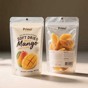 사용자 정의 인쇄 재사용 지퍼락 스탠드 업 파우치 파인애플 복숭아 망고 동결 말린 과일 포장 마일라 백 - Product Image 4