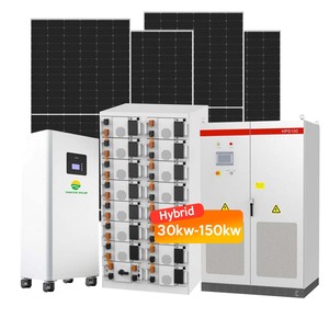 Station d'énergie solaire hybride Yangtze 30KW avec panneaux en silicium monocristallin, contrôleur MPPT, batterie lithium-ion - Product Image 1