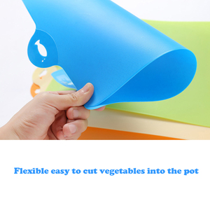 Papan potong dapur, papan potong kualitas tinggi anti selip, plastik PE disesuaikan Logo Opp tas dapur rumah persegi panjang 100 buah - Product Image 2