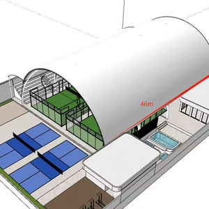 Cancha de Pádel Panorámica con Techo, Precio de Fábrica de Vendedor en EE. UU., Juego Completo, Fabricante de Canchas de Pádel - Product Image 1