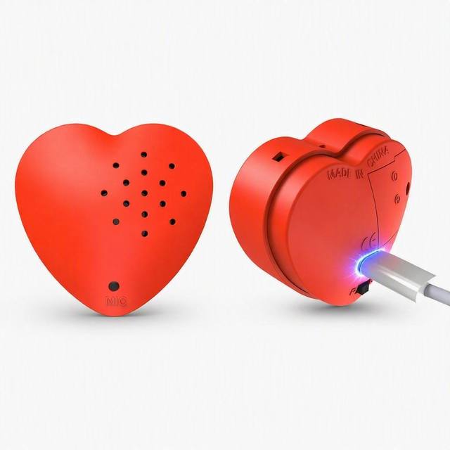 Steady Performance USB Rechargeable Heart Shape Music Module Recordable Voice Box for Plush Toy Personalized Chip