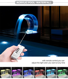 Đèn LED Treo Tường Hồ Bơi Đồ Trang Trí Sân Vườn Đóng Gói Ngoài Trời Rèm Thác Nước Hồ Bơi Acrylic - Product Image 5
