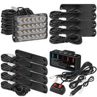 DXZ I-BS-M4-6 6 LED Warnblitzleuchte 12V Weiß Gelb Rot Blau