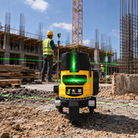 Kit de niveau laser populaire et durable, ensemble complet avec pièces assorties, auto-nivelant, résistant à l'usure pour le nivellement des terrains en génie civil