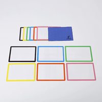 Coloré personnalisé effaçable à sec dessin Mini cartes nominatives tableaux blancs tableau blanc étanche avec marqueurs
