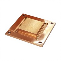 44*40*3mm Mini Skiving Heatsink Tembaga Ultra Tipis untuk Sistem Pendingin Air PC