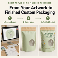 Sachet Doypack Personnalisé 2026 en Papier Kraft Écologique avec Fermeture Éclair pour Thé aux Herbes et aux Fleurs, Fruits Séchés – Emballage Biodégradable
