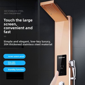 Panneau de douche mural multifonctionnel en acier inoxydable avec affichage numérique et <span class=keywords><strong>chauffe</strong></span>-<span class=keywords><strong>eau</strong></span> électrique intégré - Product Image 3
