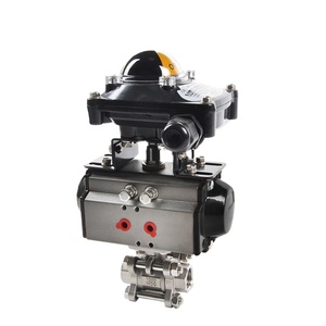 Válvula de bola neumática COVNA de 1 pulgada DN25 de 2 vías, de acero inoxidable 316, 1000 WOG, para vapor, con accionamiento neumático, para pedidos urgentes - Product Image 1