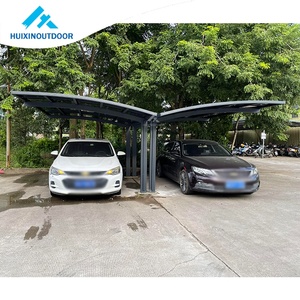 Couverture de toit en aluminium Riparo pour abri de voiture, tente de garage à 2 poteaux pour le <span class=keywords><strong>camping</strong></span>, cadre en métal, nature - Product Image 4