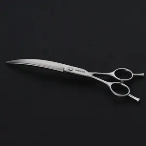 Lefty pet scissors 40 degree curved dog grooming scissors for pet grooming