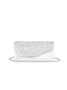 Bolso de Noche Elegante y Brillante con Forma de Sobre Cuadrado de Lujo, Bolso de Mano con Cadena para Mujer, para Fiestas, Bodas, de Alta Gama - Product Image 2