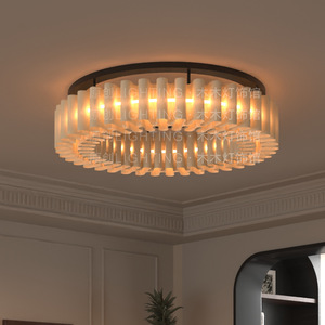 Original Lighting Wooden <b>Lamp</b> Shade Ceiling Light Led Round Surface Mounted For Living Room Bedroom <b>Study</b> - Product Image 1