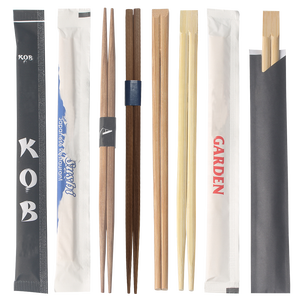 Korean Japanese Sushi Onetime Use <strong>Chopstick</strong> <strong>Disposable</strong> <strong>Bamboo</strong> Dark Paper Band Custom <strong>Chopsticks</strong> End Tips - Product Image 4