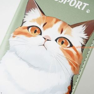 Porte-passeport à <span class=keywords><strong>prix</strong></span> d'usine, impression UV couleur <span class=keywords><strong>chien</strong></span> chat, porte-passeport de voyage mignon pour animaux de compagnie, porte-carte d'identité, porte-billet d'<span class=keywords><strong>avion</strong></span> - Product Image 6