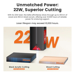 Graveur laser à diode AlgoLaser Delta 20W avec conception préinstallée pour une mise en place rapide, module laser spécialement conçu - Product Image 5