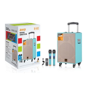 <span class=keywords><strong>PartyBox</strong></span> inalámbrico portátil Boombox Super Bass RGB LED Iluminación Batería Power-Blue Tooth Trolley Altavoces para fiestas de graves profundos - Product Image 2