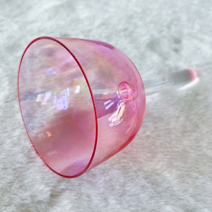 EAST Sound Healing Crystal Grail Crucible en quartz <span class=keywords><strong>rouge</strong></span> violacé Poignée de bol chantant pour la méditation Relaxation Applications de fusion - Product Image 4