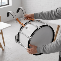 Tambourin de parade avec support et baguettes TDR-622, directement de l'usine, pour les fanfares scolaires