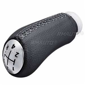 Pommeau de levier de vitesse 5 vitesses en cuir PU pour Renault Laguna Megane 2 Clio 3 2003 2004 2005 2006 2007 2008 2009 Scenic2 Kangoo - Product Image 5