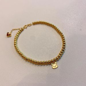 Pulsera de Lujo Xinfly con Cuentas de Oro de 18K, Joyería Fina, Dije de Animal del Zodiaco para Niños, Amuleto Chino de Buena Suerte Grabado, Regalo - Product Image 4