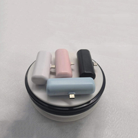 Batterie Externe Promotionnelle la Plus Petite pour Restaurant, Capsule Mini Jetable à Usage Unique de 1200 mAh, Compatible iPhone Android USB-C
