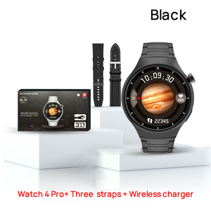 นาฬิกาอัจฉริยะ D25 Watch 4 Pro สำหรับผู้ชาย ออกกำลังกาย เล่นกีฬา ชาร์จไร้สาย หน้าปัดทรงกลม เซ็นเซอร์วัดการเคลื่อนไหว สายนาฬิกา 3 แบบ ชุดสมาร์ทวอทช์ - Product Image 2