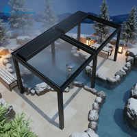 Pergola en aluminium robuste de qualité commerciale Sweet Home, toit à lames orientables, imperméable, pour patio, jardin, terrasse