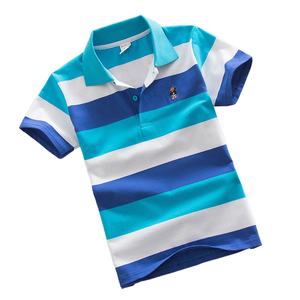 T-shirts et polos pour garçons, vêtements d'été pour enfants, t-shirts rayés pour enfants, polos pour garçons - Product Image 2